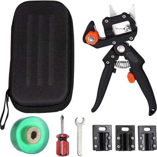 Gardening Pruning Shears Garden Scissors Grafting Pruners Bonsai Fruit Tree Cutting Machine Grafting Set Kit Garden Supplies