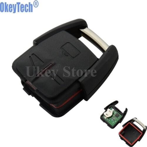 OkeyTech 3 Buttons 433MHz Car Remote Control Key Fob for Opel Vauxhall for Astra Vectra Zafira Replacement Keyless Entry Alarm