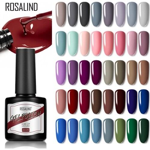 ROSALIND 8ml Gel Polish Matt Nail Polish All For Manicure UV Gel Hybrid Varnishes Soak Off Nails Art Semi Permanent Top Coat