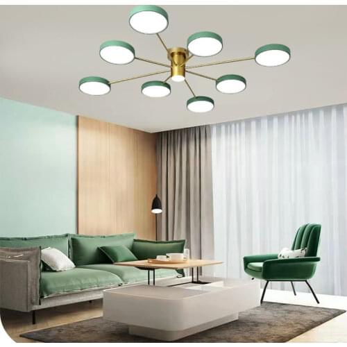 New Nordic LED lamp modern home bedroom LED ceiling lamp living room lighting restaurant restaurant villa chandelier