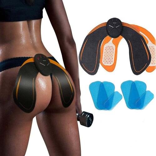 ABS Stimulator Buttocks/Hips Trainer Muscle Toner 6 Modes Smart Fitness EMS Hip Training Gear Home Office Workout Equipment