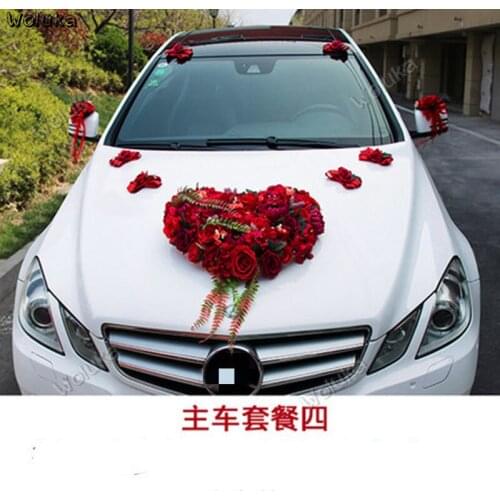 Car decoration wedding car decoration supplies set front flower wedding car fleet decoration wedding layout CD50 Q03