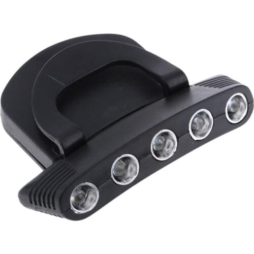 Outdoor Ultra Bright Waterproof LED Hat Light, Under Cap Brim Clip-On Lamp, for Walking, Running, Hiking, Fishing, Camping