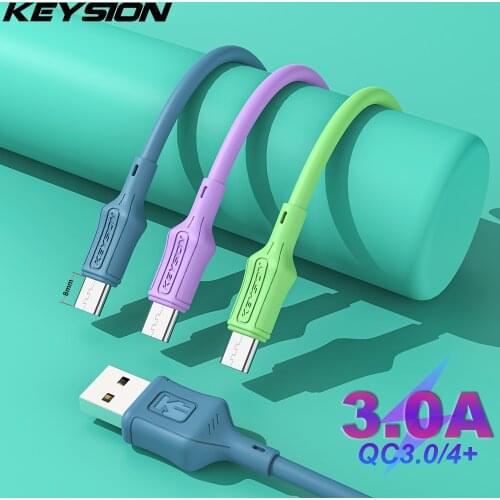 KEYSION 8mm USB Cable Fast Charging Type C Cable for Samsung A52 Charger Data Charge USB C Cable for Xiaomi Redmi Phone USB Cord