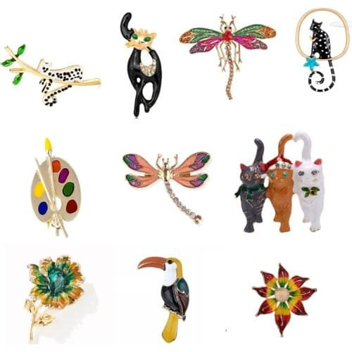 Creative Rose Flower Grape Love Wing Brooch Pins Rhinestone -color Simulated Pearl Bow Brooches For Women Jewelry