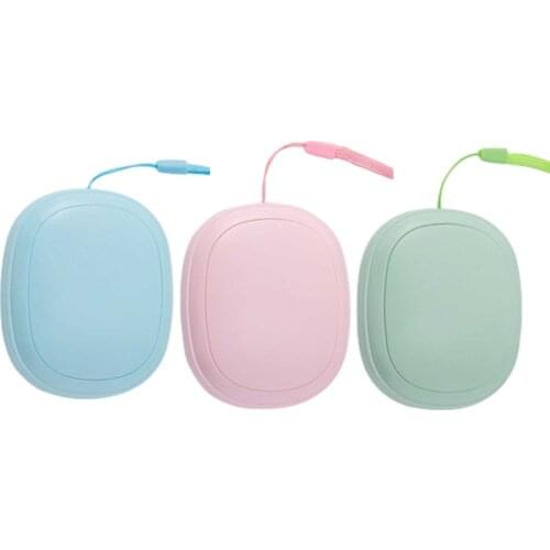 USB Mini Hand Heater Portable Rechargeable Electric Hand Warmer Pocket Hand Warmer Recharging Removable Plush Hand Warmer