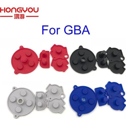 100set For GBA Rubber Conductive Pads Buttons Repair Replacement For Nintendo Game Boy Advance Colorful Rubber Butto