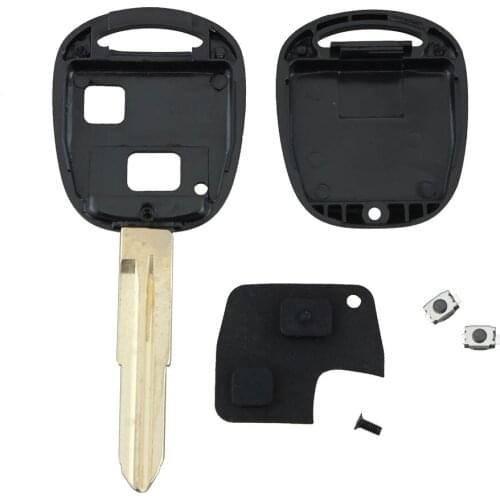 2 Button Remote Key Shell Rubber Pad Switch Blade Repair Kit For Toyota Yaris