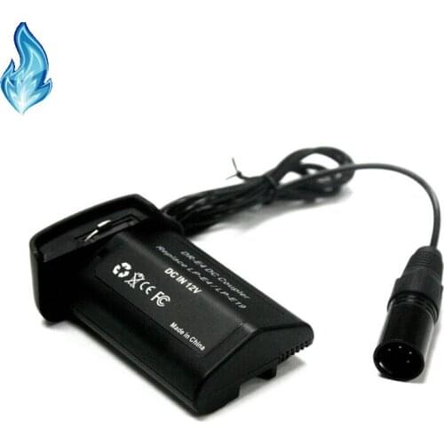 4 Pins XLR Male Cable to LP-E4 / LP-E19 Dummy Battery DR-E4 DC Coupler for 1D C X S Mark III IV 1DC 1DX 1D3 1D4 1Ds Mark III