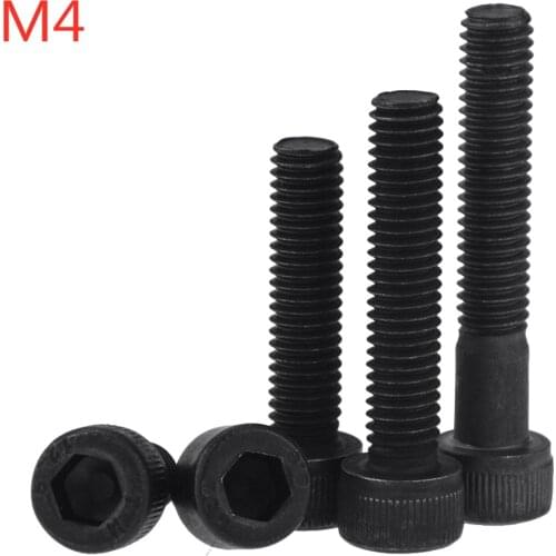 5PCS M4x6-80 10 20 30 40 50 60 70 DIN912 Grade 12.9 Allen Socket Head Screw Hexagon Socket Head Cap Screws Hex Socket Screw M4*6