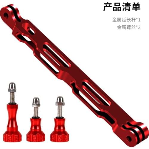 CNC Aluminum Extender Arm Mount For DJI osmo ation/insta360 onex R Accessories Extender Pole Selfie for GoPro