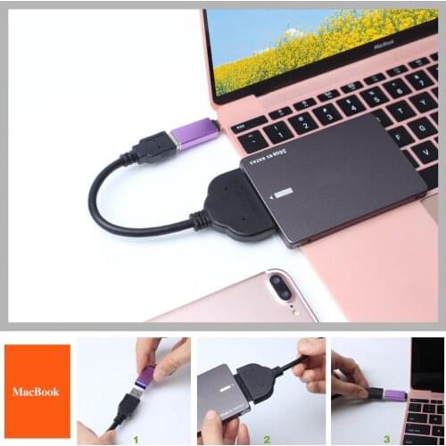 Caldecott USB 3.0 to Sata 2.5 inch Hard Drive HDD SSD DVD CD Rom Adapter Converter Serial ATA Cable For Laptop Optical