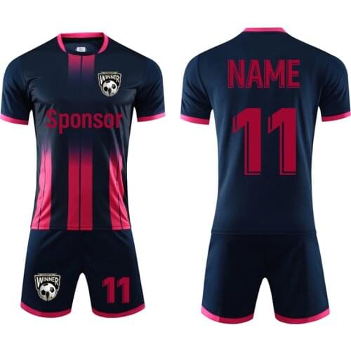 2020 Men Soccer Jersey Set Uniforms Kits, Jersey Football Kids,Custom Adult Tracksuit Football Shirt Shorts Suit Uniform 3XS-3XL