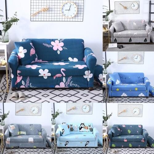 Elastic 1/2/3/4 Seater Flamingo Sofa Cover Universal All-inclusive Corner Sofa Slipcovers Stretch L Shape Covers For Living Room