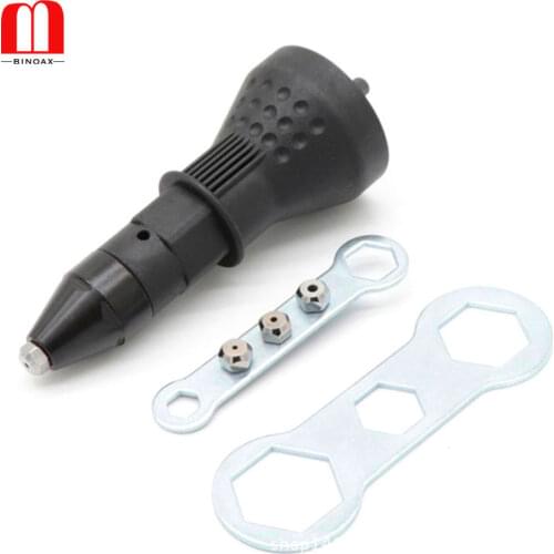 BINOAX Electric Rivet Nut Gun Cordless Riveting Tool Insert Nut Adaptor Drill Adapter