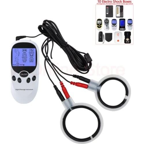 Electro Sex Penis Stimulator Electric Shock Cock Ring Scrotum Massage Bdsm Toys Estim Penis Rings Silicone Cockring For Men