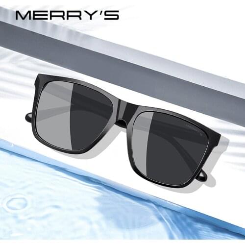 MERRYS DESIGN Men Polarized Sunglasses Male Driving Shades Classic Sun Glasses For Men Spuare Mirror Summer UV400 Oculos S3007