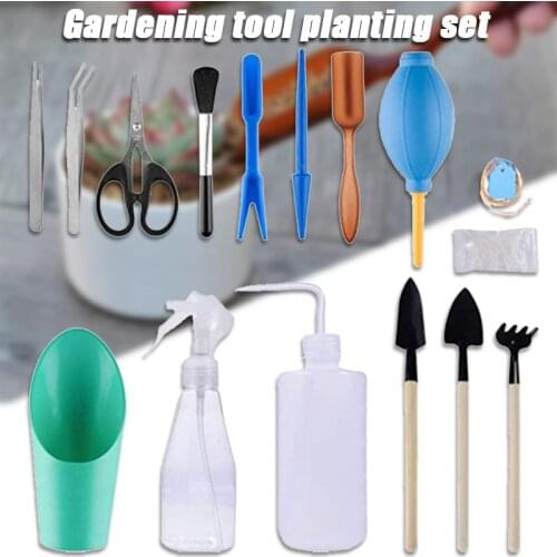 DIY Tools Set 16Pcs/set Garden Planting Tools Succulent Planting Transplant Seedling Hand Tools for Home Garden 2019ing