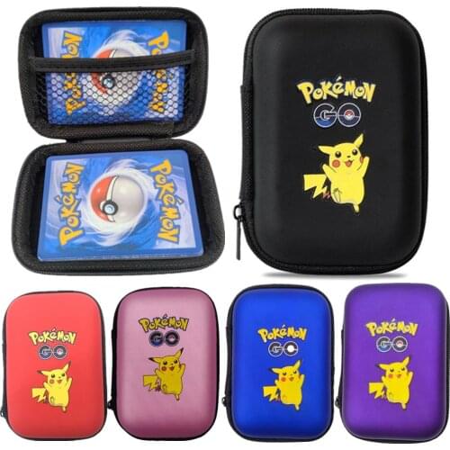 Pokemon Cards Covers Pouch Pikachu Album Book 50 Capacity Card Holder Album Hard Case Book Holder Game Card Earphone Box Gx MEGA