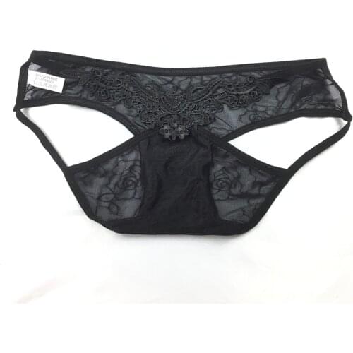 Autumn winter new style breathable lady underwear butterfly embroidered sexy underwear triangle pants 6580