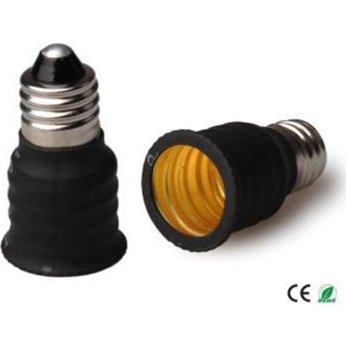 2pcs E11 to E14 Light Socket adapter E11 to E14 Candelabra lamp holder converter,Install EU Standard Candle lamp into E11 Socket