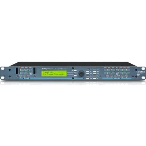 Speaker Processor 3.24CL is a 1U rack-mount fully programmable 3-input/6-output 24-bit digital audio system processor