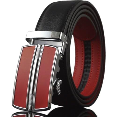 New Mens Business Belt Automatic Buckle Belt Leather Designer Belts Men High Quality Belt Luxury Fashion Leather Luxury Brand