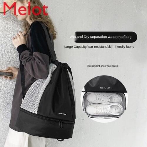 Gym Bag Dry Wet Separation Swim Bag Waterproof Beach Storage Sports Equipment Backpack Womens Small Bag Swimming Bag Portable