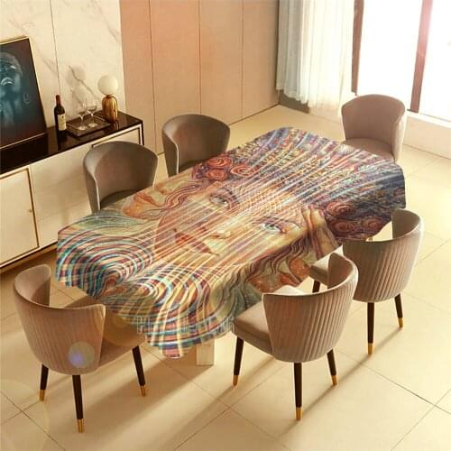 Spiritual Art Retro Table Cloth Creative Interior And Outdoor Decoration