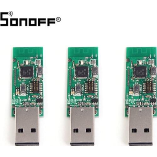 3/2/1pcs SONOFF Zigbee CC2531 USB Dongle Sniffer Bare Board Packet Protocol Analyzer Module USB Interface Zigbee Packet Sniffer