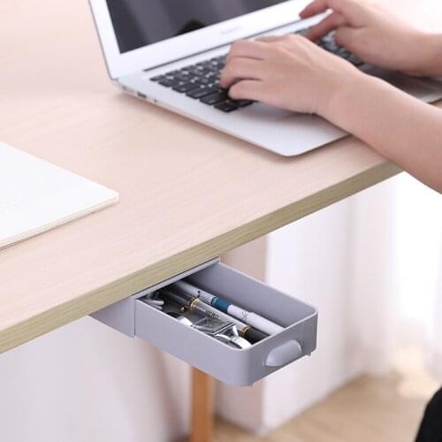 Storage Drawer Wall-mounted Drawer Storage Box Punch-free Makeup Brush Finishing Box Office Stationery Cajones de almacenamiento