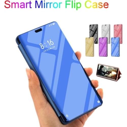 Mirror Smart Case For Huawei Mate 40 Pro Y9A 2020 Cover View PU Leather Shockproof Kickstand Flip Case For Huawei Mate 40 Lite