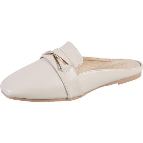 Flat Bottom Half Slippers Women Wear Womens Shoes 2019 New Summer Tide Net Red Lazy Shoes Fashion Baotou Sandals