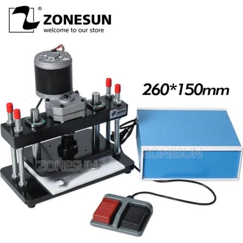 ZONESUN 26x15cm Electrical Leather Die Cutting Machine Photo Paper Pvc/Eva Sheet Mold Cutter Die Cutting Tool For Clicker Die