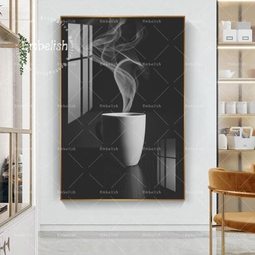 1 Pieces Hot Tea In Glass With Smoke Kitchen Home Decor Pictures For Dinning Living Room Wall Posters HD Print Canvas Paintings