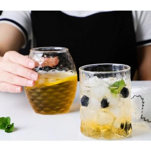 1PC Heat-resistant Glass Cup Beer Coffee Cup Set Creative Beer Mug Tea Glass Whiskey Glass Cups Wine Tumbler Drinkware
