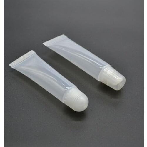 10 Pcs/pack Empty Tubes Lip Gloss Balm Clear Cosmetic Containers Refillable Empty Storage Bottle Makeup Tools Lip Gloss Tubes
