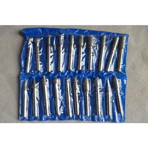 NEW 20PCS 6mm Shank Diamond coated grinder head drill Bur grinder