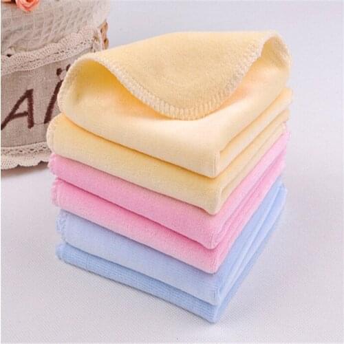 4Pcs/lot Newborn Baby Towel Terry Handkerchief Towel Nursing Towel Baby Feeding Towel Cute Baby Handkerchief Velvet Fabric Cloth