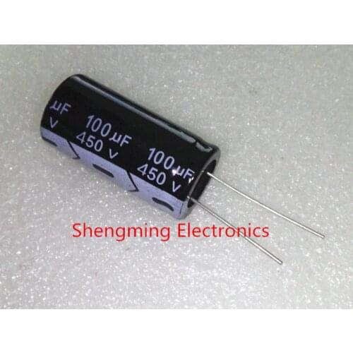5pcs 100uF 450V 105C Radial Electrolytic Capacitor 450V100UF 18x35MM