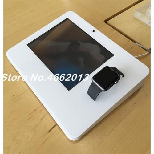 6 pcs/lot Retail Quality Security Anti-theft Display Stand With Alarm For Smart Watches support video demonstration