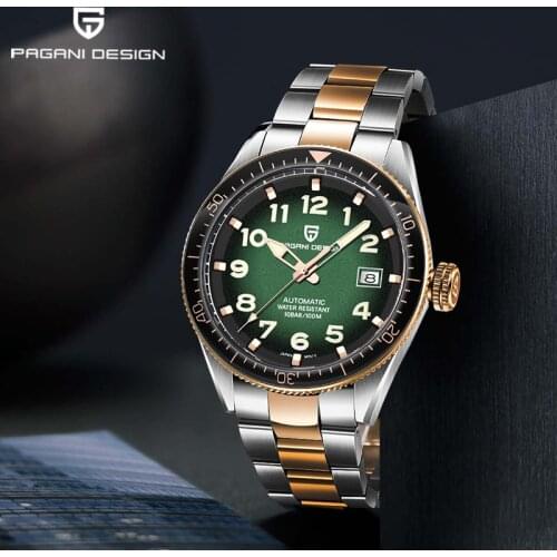 PAGANI DESIGN Automaitc Watch Men Japan NH35A Top Brand Mechanical Wristwatch Stainless Steel Waterproof Clock Relogio Masculino
