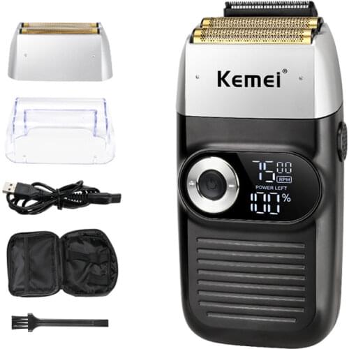 Kemei Electric Shaver for Men Professional Clipper Razor Rechargeable Beard BarberTrimmer Head Shaving Machine Cordless Cutter