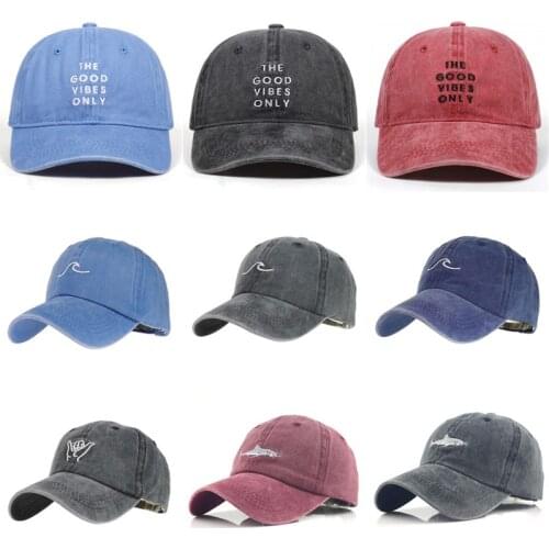 Embroidery cap Washed wave baseball cap outdoor leisure Baseball Caps Adjustable Hip Hop hat Women Man hats gorras
