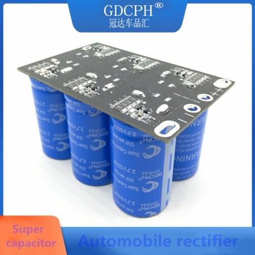 Farad Capacitor 2.7V 500F 6 Pcs/1 Set Super Capacitance With Protection Board Automotive Capacitors