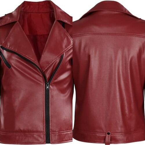 Resident Infinite Darkness Claire Redfield Cosplay Costume Claire Redfield PU Coat Halloween Carnival Suit