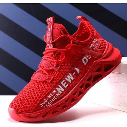 Fashion Kids Sport Shoes Boys Running Sneakers Breathable Soft Sole Children Casual Shoes Lightweight Girls Tenis Sneakers