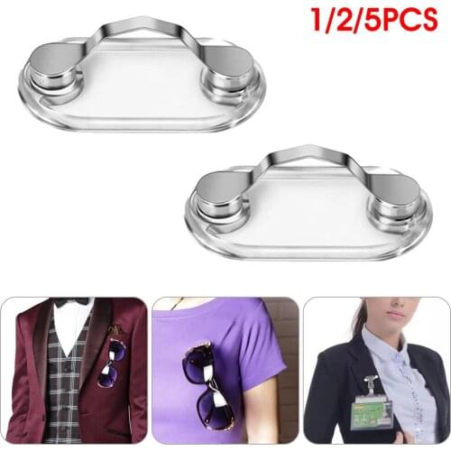 Hot Sale 1/2/5pcs Magnetic Glasses Holder Clip Small And Easy Carry Removable Glasses Earphone Badge Holder Sunglasses Rest Clip
