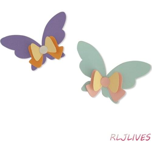 Butterfly Bow Metal Cutting Dies Stencils for DIY Scrapbooking photo album Decorative Embossing DIY Paper Card