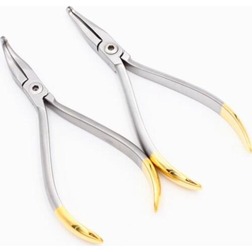 Dental Curved Hows Plier Straight Head Curved Head How Pliers Stainless Steel Dentist Plier Forcep Orthodontic Tools Product